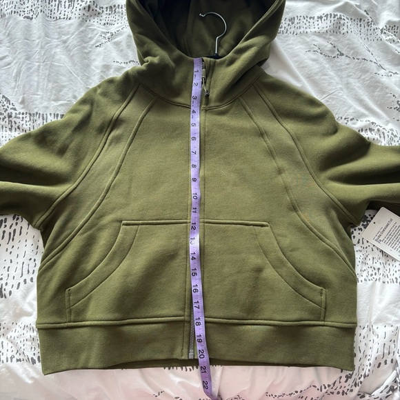 NEW LULULEMON OVERSIZED SCUBA FULL ZIP *GREEN ETHER - Picture 8 of 8